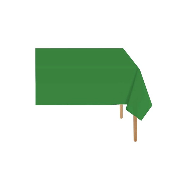 RCFFDL Green Plastic Tablecloth (2 Pack), 54 x 108 inch