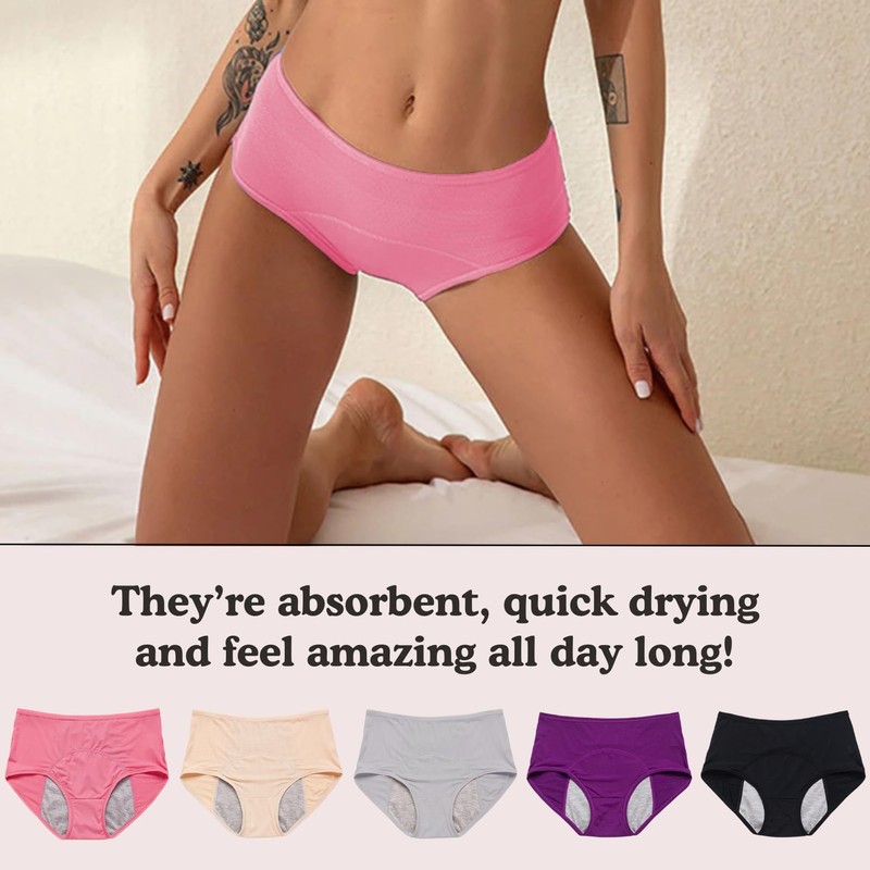Everdries Washable & Reusable Incontinence Underwear for Women Over 60