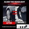 FATECIM 5.75" Headlight Fairing with 15" Smoke Windshield & Mounting