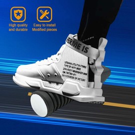 ALPHA RIDER Universal Left and Right Set Rear Tandem Step Bar Pedal For Honda GS125 GN125 Cub Kawasaki Z400FX Zephyr ZXR400 Baja Minibike etc. Anti-slip Footrest Step Foot Peg Pad Plate Aluminum Black
