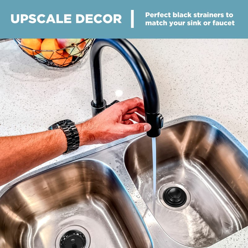 Mudder 3 Pcs Kitchen Sink Drain Strainer and Stopper Stainless