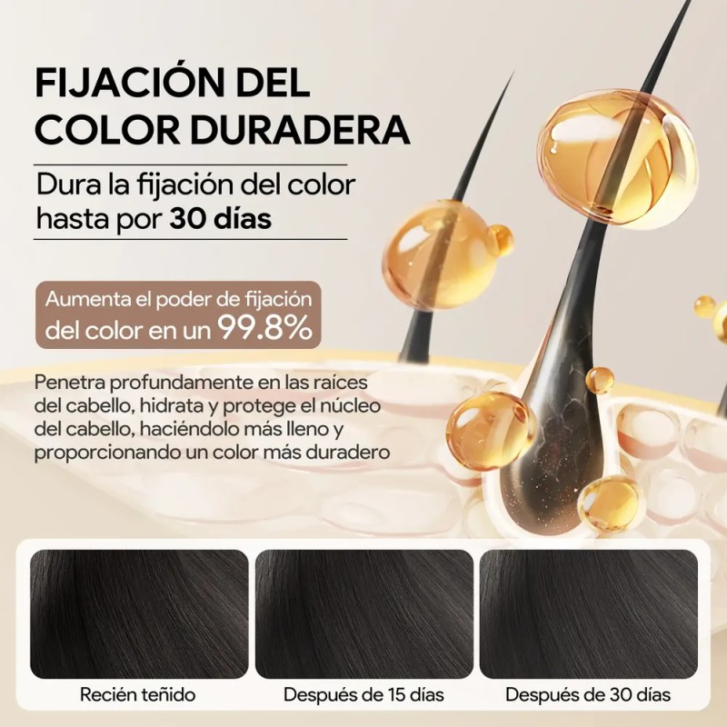Shampoo Tinte Instantáneo Cubre Canas Natural Jengibre 500ml