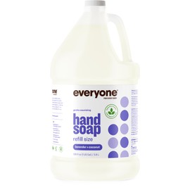 Everyone Liquid Hand Soap Refill, 1 Gallon, Lavender and Coconut, Plant-Based Cleanser with Pure Essential Oils