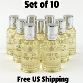 Molton Brown Bath & Shower Gel with Orange and Bergamot 1 oz Set of 10