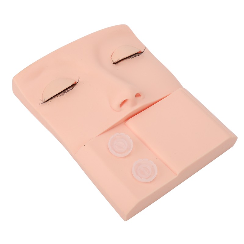 Lash Mannequin Head Replaceable Eyelid Eyelash Extension Practice Makeup Training