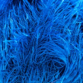 Estako Eyelash, 100% Polyester Yarn, Soft, Fuzzy for Crochet and Knitting 3.53 Oz (100g) / 153 Yrds (140m) (1133 - Blue)