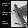 Waterproof Metal Wand Natural Washable Mascara, Steel Pipe Eyelash Primer