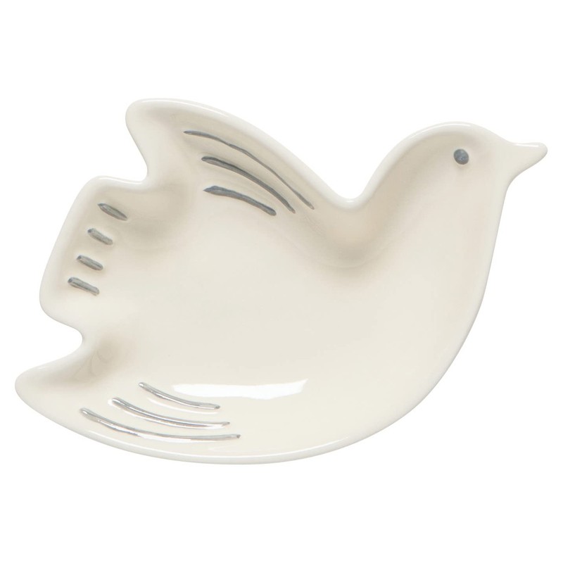 Now Designs Bird Shaped Ceramic Pinch Bowl Set, Soy Sauce