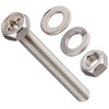 WAKAI 2M650 Stainless Steel Hex Bolt Set, 0.2 x 2.0