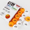 Star 3-Star Competition Mixed Table Tennis Balls, 12-Count Practice Table Tennis Ball