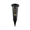 Plastic Flower Holders/Memorial Grave Vases Ornaments - Butterfly Spike Grave
