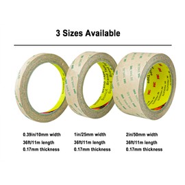 300LSE Double Side Tape Heavy Duty 36ft, Clear Mounting Tape Removable for Scrapbook,Transparent Sticky Tape Picture Hanging Strips, Adhesive Tape for LED Poster Art Craft