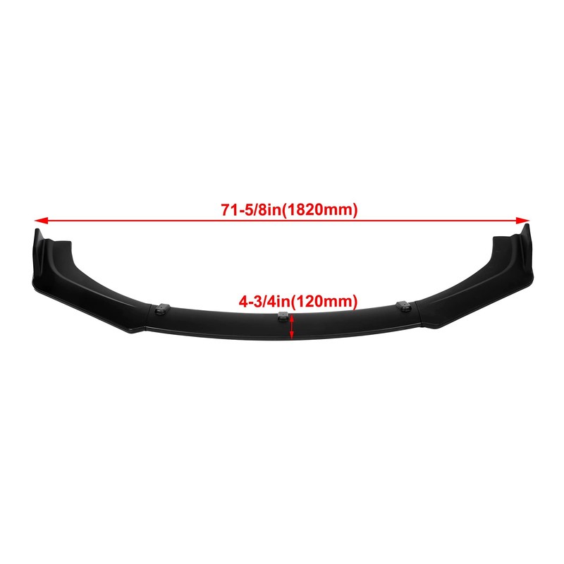Kojem 3Pcs Front Bumper Lip Compatible with 2016-2021 Honda Civic