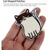 Uonlytech 15Piezas Parche Forma de Gato para Coser y Decorar