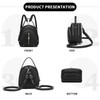 Miss Lulu Waterproof PU Leather Women's Backpack - Lightweight Small