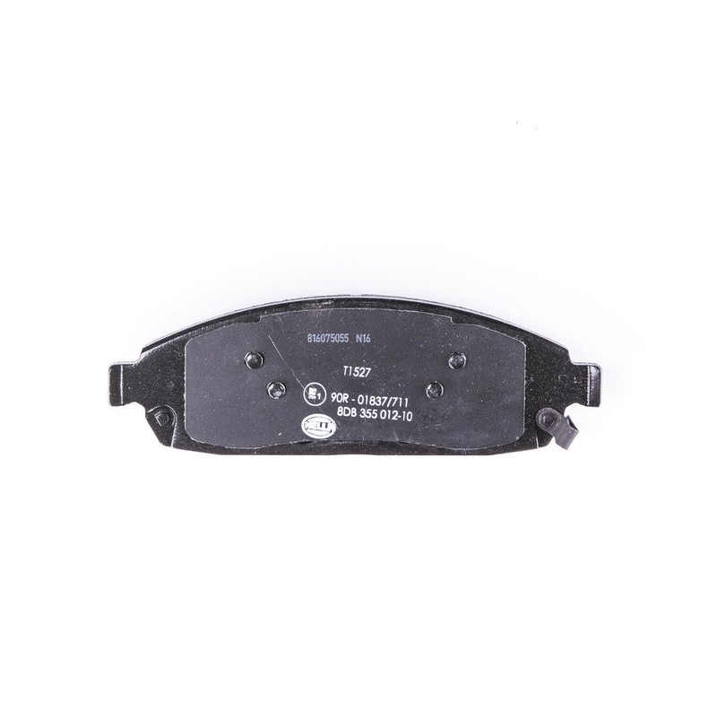 HELLA Front Brake Pads with Acoustic Wear Warning – Four