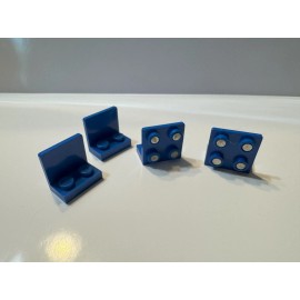 Building Block Blue Minifigure Magnet Stand Set OF 4