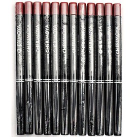 Makeup Cherimoya Retractable Waterproof Lip & Eye Liner Pencil Copper Built In Sharpener 12 Pieces