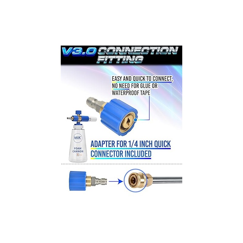 MJJC Foam Cannon Connector (Compatible with S and Pro Since