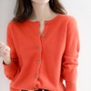zuevi Women's Cardigan, Crew Neck, Sweater, Knit, Long Sleeve, Solid,