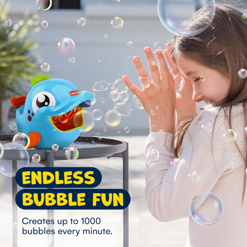 Kidzlane Bubble Maker Machine for Kids - Big Bubbles Speed