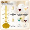 Leemeexaa Gold Champagne Tower Set of 2 Metal Cocktail Tree