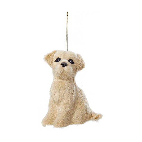 Kurt Adler Plush Dog Ornament - Yellow Lab