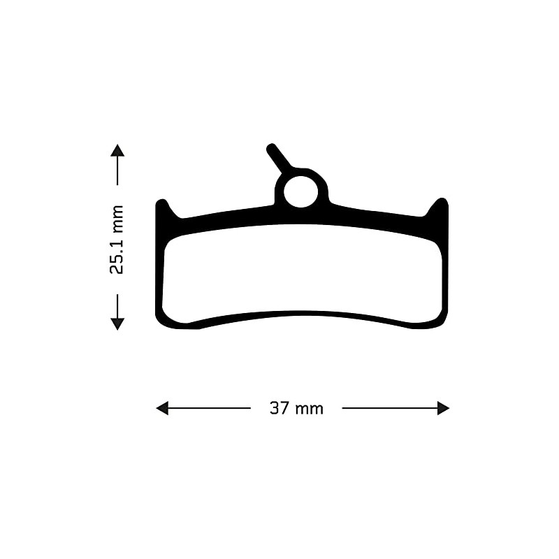 Aztec Organic disc brake pads for Shimano XT hydraulic callipers
