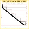 3 Packs Metal Stair Step Stringers, 5 Step Steel Riser
