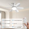 DBFAIRY Ceiling Fan with Lighting, Ceiling Fan with Dimmable Light