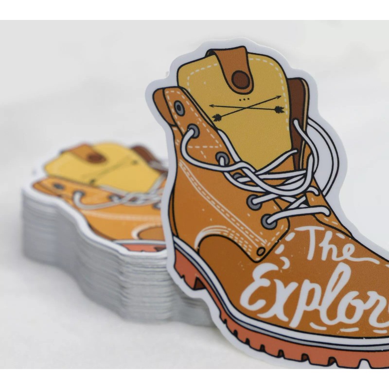 Real Sticky Hiking Explorer Sticker Hike Outdoor Climb Boot Car