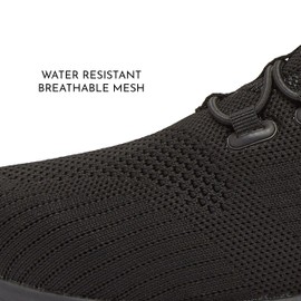 Avia Anchor SR Mesh Slip On Black Non Slip Shoes for Men, Water Resistant Mens Work Shoes & Restaurant or Food Service Sneakers, Comfortable Slip Resistant Work Shoes Men - Black, 10.5 Medium