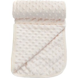 Intimates Cream Baby Bedding Fleece Bubble Popcorn Blanket Soft Touch