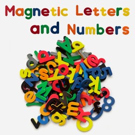Magnetic Letters and Numbers for Children 105 Pcs Fridge Magnets for Kids Alphabet Magnet, Uppercase and Lowercase Letter, Number and Symbols for Toddlers Learning Spelling Counting