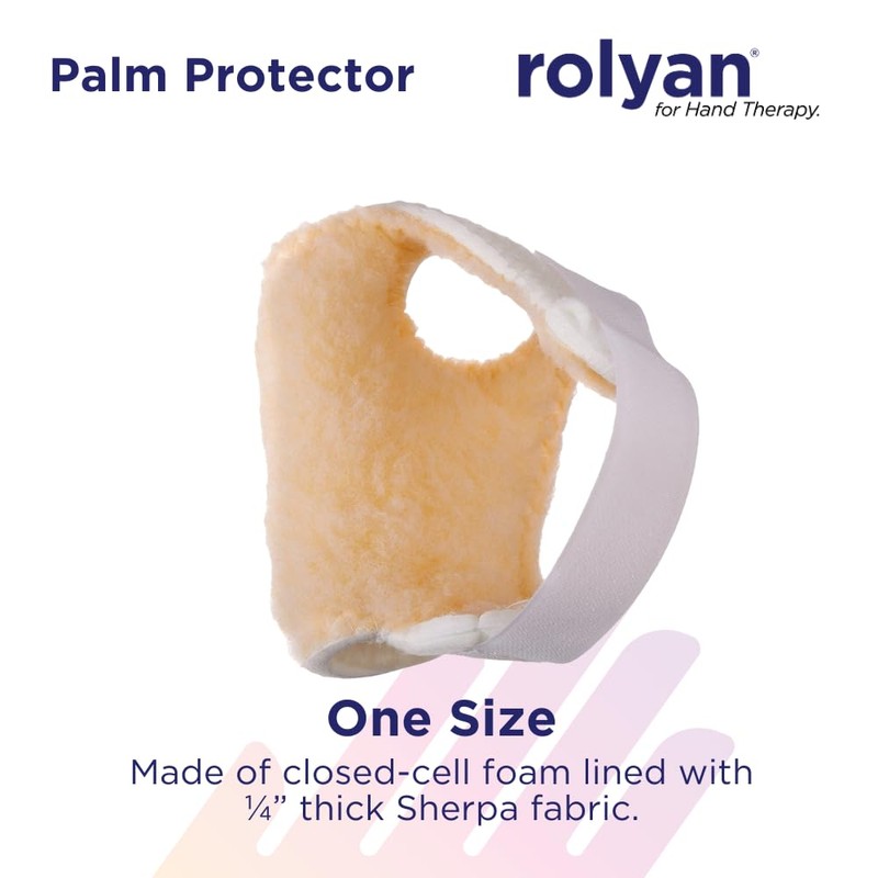 Rolyan Palm Protector for Left Hand, Left Handed Glove for