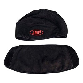 JSP Surefit Thermal Safety Helmet Liner Black with Removable Face Covering - Medium/Large - Black
