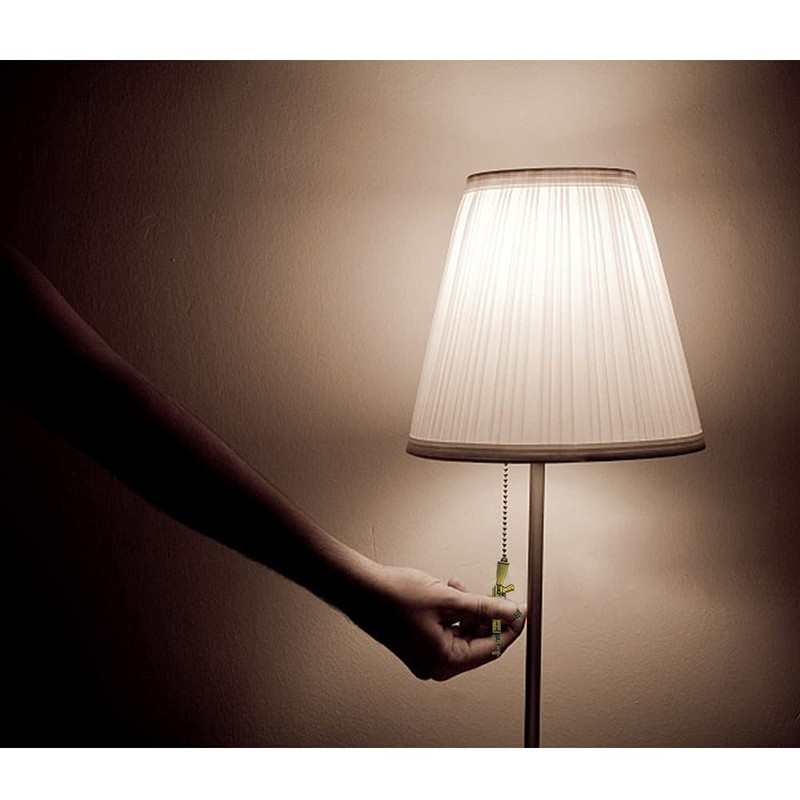 Dotlite 4 Pieces Silver Pull Chains Ceiling Fan Pull Chain