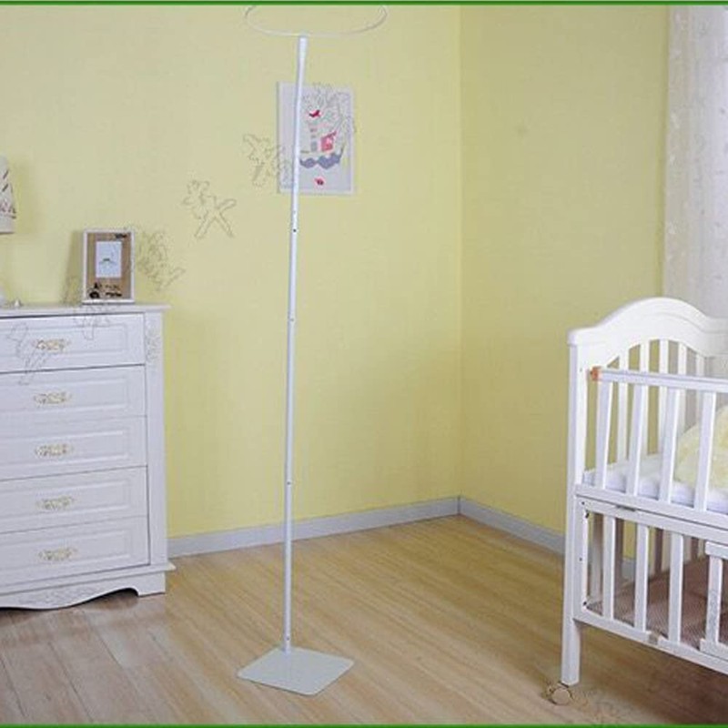 Vilemoon Mosquito Net Stand Adjustable Crib Canopy Holder Mosquito Net