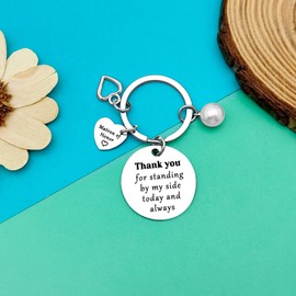 Dabihu Matron of Honor Gift from Bride Matron of Honor Keychain Bridesmaid Proposal Gifts Wedding Gifts for Bride Tribe Jewelry Bridal Party Bachelorette Party Gift