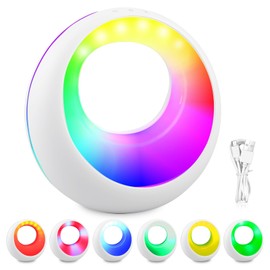 Bedside Lamp Touch Dimmable, Table Lamp Touch Dimmable with Remote Control, LED Bedside Lamp with RGB Colour Changing, 9 Colours and 5 Brightness Modes, Night Light, Bedside Lamp Dimmable for Bedroom