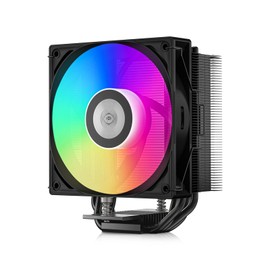 PCCOOLER CPS ARGB CPU Cooler, RT400 ARGB 4 Heat Pipes, 120mm PWM Fan, 235W TDP, Quiet Cooling, Universal for Intel LGA 115X/1200/1700/1851 & AMD AM4/AM5
