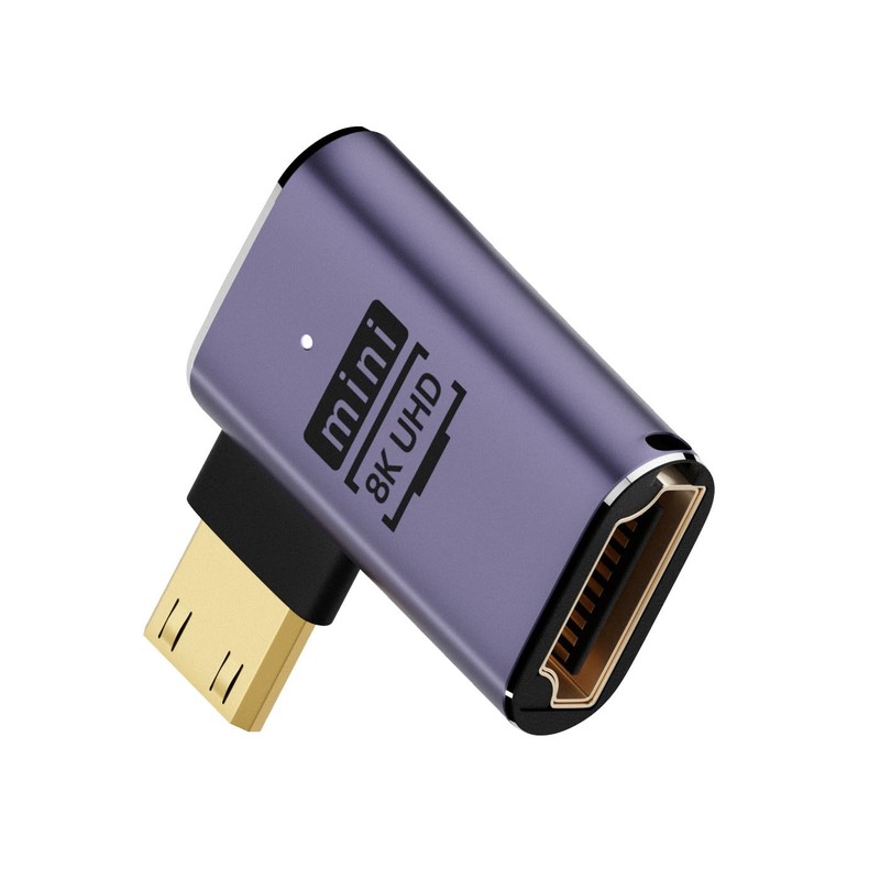 8K Micro HDMI Adapter 2 Pack, 90 Degree Right Angle