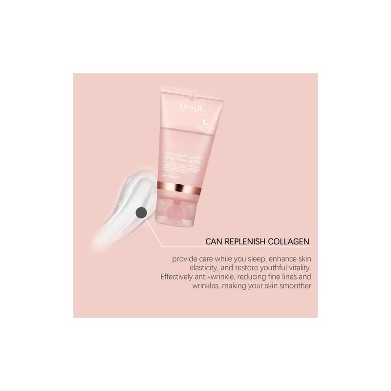 Mascarilla Envolvente Nocturna De Colágeno Máscara Exfolian 2pz