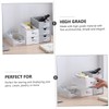 BIUDECO Storage Boxes 2pcs Desktop Stackable Storage Cases Pull-out Drawers
