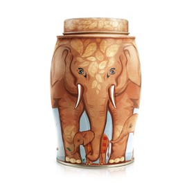 Williamson Tea Elephant Tsavo Caddy Containing English Breakfast Tea Bags - 100g - 40 Individual Tea Bags