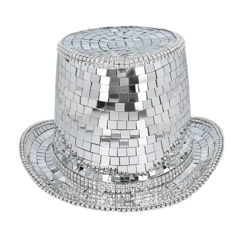 Boland 00746 Disco Hat Headpiece for Adults, Glitter Hat Ideal
