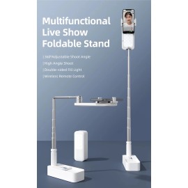 USAMS Portable Phone Holder Wireless Remote Control Stand LED Fill Selfie Light