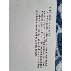 California Japanese Gardens at Rose Hill Memorial Park Whittier California Vintage Postcard