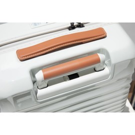 TREATLIFE HOME Travel Easily with 28" Expandable Carry-On Luggage, Built-In USB Port & Spinner Wheels, Creamy White