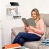 Bedside Shelf Wall Mount Organizer with Phone Cable Clips &